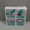 JKSHMYT Weighted Hula Circle Hoops for Adults Weight Loss, Infinity Fit Hoop Plus Size, 30 Detachable Links, Exercise Hoop for Women and Beginners (cyan)