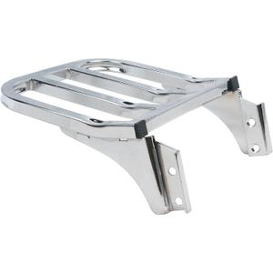 YHMOTO Detachable Sissy Bar Backrest Luggage Rack Fits for Harley Sportster XL 883 1200 2004-2023 (Chrome)