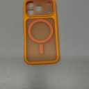 TOCOL for iPhone 17 Pro Case, Full Camera Protection, Built-in Magnetic Ring, Compatible with Magsafe Charger, Drop Protection, Translucent Matte Phone Case for iPhone 17 Pro 6.3 inch (Orange)