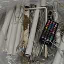 Christmas Decorations Star String Lights, 320 LEDs Outdoor Waterfall Tree Lights with 13" Topper Star, Plug in Waterproof Hanging Fairy Lights for Xmas New Year Holiday Party Yard Patio Decor