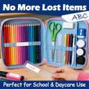 540pcs Multi-Use Removable Labels, Waterproof Blank Label Stickers for Water Bottles, Home Storage and School Daycare Name Tag (Blue)