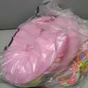 2 in 1 Baby Tummy Time Mat & Support Seated Pillow Infant Newborn Toys 0 1 2 3 4 5 6 Months Pink Caterpillar Sensory Developmental Playmat 0-6 3-6 12 Month Babies Mirror Shower Gifts for Girls Boys