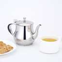 SANQIAHOME 360ml(13Oz) Stainless Steel Small teapot (Silver)