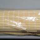 LazBlinds No Tools No Drill Cordless Bamboo Roman Shades, Privacy Window Treatment, Roll Up Bamboo Blinds for Windows 33'' W x 64'' H, Natural