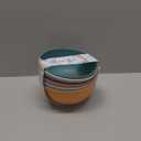 Homienly Wheat Straw Bowls Set of 6, 40 OZ Cereal Bowls for Kitchen, Unbreakable Soup Bowl with Unique Texture, Alternative to Plastic Bowl for Decoration, Microwave & Dishwasher Safe, Reusable,Multi