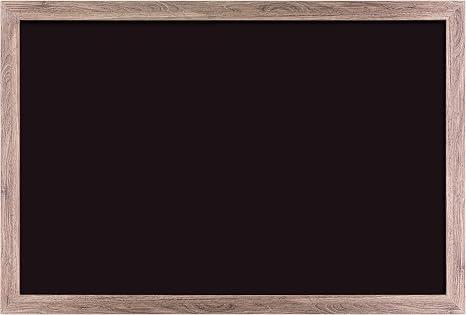 U Brands Magnetic Chalkboard, 24" x 36", Rustic Wood Frame, Premium Matte Surface