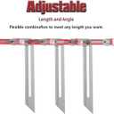 Stair Tread Tool, Stair Tread Template Tool, Stair Tread Jig & Shelf Layout Tool, Adjustable Length and Angle Layout Tool Cutting Guide Tools