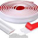 19.7ft Peel and Stick Molding Chair Rail Panel Flexible Wall Molding Trim Self Adhesive Panel Moulding for DIY Home Wall Decor Protection Cabinet Border Frame (2.36 Inch,Stylish,White)