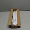 Tension Curtain Rod 30 To 63 Inch White Tension Rods Adjustable Spring Loaded Curtain Rods 7/8" Curtains Rods No Drilling Tension Rods For Windows Bedroom Closet Doorway Door