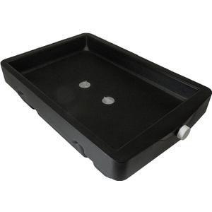 WirthCo Funnel King 32962 Closed Top Drain Pan, 9 Quart Heavy-Duty Polyethylene Waste Fluid Container, 21 x 14 x 5.5 Inches