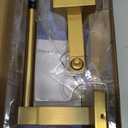 Ruacq Gold Toilet Paper Holder Double Post Pivoting Square Tissue Holders Roll Holder Hangers Brushed Gold Toilet Paper Stand Bathroom Stainless Steel and Zinc Alloy Modern Wall Mounted