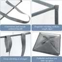 Zopeal 6 Pack Popup Laundry Hamper 13 Inch Collapsible Laundry Baskets with Handles Mesh Clothes Baskets Portable Single Layer Foldable Clothes Hamper Square Bin for Washing, Toy Storage(Multicolor)