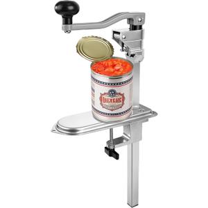Commercial Can Opener Heavy Duty - Design for #10 Cans up to 11" Tall - Industrial Kitchen Restaurant Countertop Tool with Stainless Steel Base and Precision Blade - Professional Grade