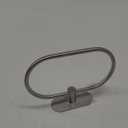 Self Adhesive Towel Ring for Bathroom Stainless Steel Adhesive Hand Towel Holder No Drilling Modern Hand Towel Hanger Stick on Wall Brushed Nickel (Large)