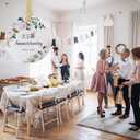 SIABERTERL 25th Anniversary Ornament 2025,25th Anniversary for Couple Parents,25 Years Anniversary Ceramic Ornament for Home Weddings with Ribbon and Love Color Gift Box