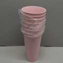 8 Pack Flower Buckets 9.84 Inch Plastic Flower Vases Modern Round Vases for Centerpieces Floral Display Decorative Buckets for Table Home Wedding Decorations (Blue)