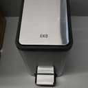 EKO Slim Small Bathroom Trash Can with Lid, Stainless Steel Small Garbage Can with Removable Inner Bucket, 6L / 1.6 Gal, Step On Trash Bin