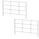 Fixed Window Safety Guard 19”x 38” *2 Pack Adjustable Width Prevents Accidental Falls,Non-Egress, Tamper Resistant Screws Included,White