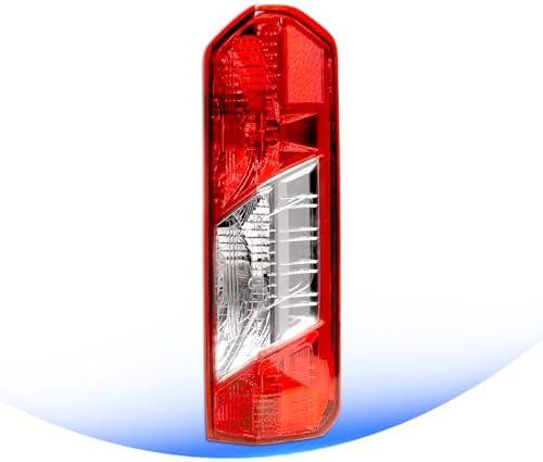 Tail Light Compatible with 2015-2025 Ford Transit 150 250 350 350HD w/Single Rear Wheels Halogen Type Taillight Rear Turn Signal Brake Lamp Assembly w/Harness & Bulbs (Right Passenger Side)