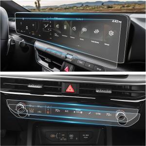 YEE PIN 2025 Kia K5 Screen Protector Antiglare for 2025 2026 Kia K5 (LXS,GT-Line, GT, EX) 12.3" Panoramic Display Climate Control Touchscreen Cover Screen Saver for 2025 K5 Accessories 4 Pack