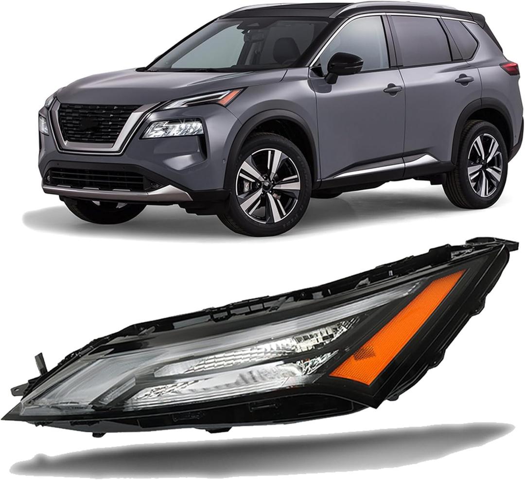 WFLNHB Driver Left Side Replacement for Nissan Rogue 2021-2023 DRL Headlight Turn Signal Light 261256RR0A