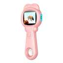 Kids Digital Camera&Microscope 2-in-1 Toy:500X Dual Lens,Auto-Switch Camera/Microscope,2.4"IPS Screen,Photos/Videos/Playback/Games,8 LED Lights,Durable Silicone Casing Silicone-Educational STEM Gift.