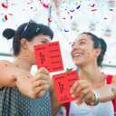 Kosiz 504 Sheets 5 Bid Raffle Ticket with Different Numbers Per Sheet Chinese Auction Tickets for Events Church Basket Auction Silent (Red)