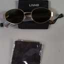 livho 2025 Trendy Oval Sunglasses - Stylish Polarized Shades for Everyday - Retro Metal Frames