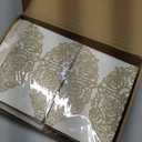 50Pcs Laser Cut Invitations with Envelopes and RSVP Cards Gold Glitter Hollow Rose Shape Wedding Invitation with Pre-tied Ribbons for Wedding Quinceanera Bridal Shower Engagement Party