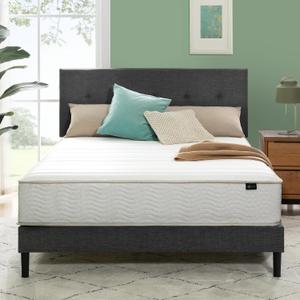 Zinus 10 Inch Foam and Spring Hybrid Mattress [New Version], Queen, Fiberglass Free, Medium Firmness, Durable Support, Certified Safe Foams & Fabric, Mattress in A Box