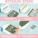 3 x Easter Die Cuts for Card Making, Easter Stamps and Dies, Easter Bunny Die Cuts for Card Making, Easter Eggs,Metal Happy Easter Words Scrapbooking Die Cuts, Easter Bunny, DIY Easter Decoration