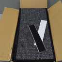 Peel and Stick Stair Carpet Treads for Wooden Steps,15 Pack Indoor Black Stair Mats, Basement Safety Stick On Stair Rug Step Pads for Pet Dog, Elders and Kids (Set of 15)