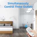 TiFFCOFiO Remote Control Outlet Plug, Indoor Wireless Light Switches, 100ft Range Remote Control, 15A/1875W, ETL Listed