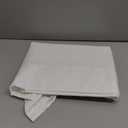 Chyhomenyc White Valance for Windows, Light Filtering Textured Small Kitchen Valance, Rod Pocket Top Window Short Curtain for Bathroom Basement Farmhouse, 60Wx14L Inch