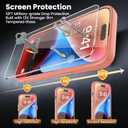 2 x DEERLAMN Magnetic Matte Case for iPhone 15 with Screen Protector, [Compatible with MagSafe][Military Grade Drop Protection] Slim Translucent Shockproof Protective Phone Cover, Pink