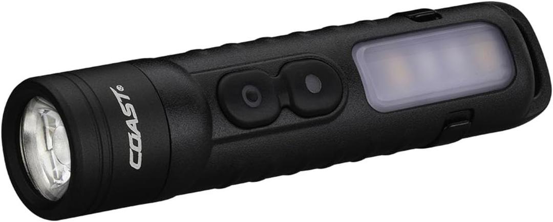 Coast KL35R 600 Lumen Rechargeable LED Pocket Flashlight with RED Light