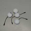 4 Pack 12V DC 1.5W Range Hood Lights with SM Socket Male Head Round 68mm 6500K Plastic, Hole Closet Stove LED Light Recessed, Bright White Kitchen Range Hood Light Bulbs Replacement