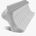 FITRELL 6 Pack Men's Athletic Running Ankle Socks Cushioned Wicking Anti-Blister Breathable Low Cut Tab Sport Socks Medium