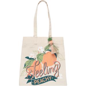 Karma, Canvas Tote Bag for Women, Canvas Beach Bag, Reusable Shopping Bags, Shoulder Bag Reusable Grocery Bags