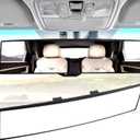 Broadway Rear View Mirror - Wide Angle Panoramic, Anti Glare, Blind Spot, Universal, White (300mm-White)