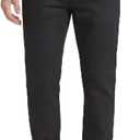 Weatherproof Vintage Fleece Lined Pants Men's - Regular Fit | Soft & Warm, Cold Weather Insulated Canvas Winter Pants for Men (40W x 30L, Black)