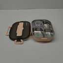 LIZEALUCKY Bento Box, Stainless Steel Lunch Box,4Grid Portable Bento Box, Food Storage Container for Adult, The Lid Contains Spoons and Chopsticks( Pink)