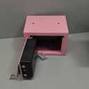 Small Fireproof Safe Box for Home Use, 0.3 Cu ft Mini Pink Safe and Fireproof Lock Box with Electronic Keypad, Fire Safe for Money, Jewelry, ID Documents