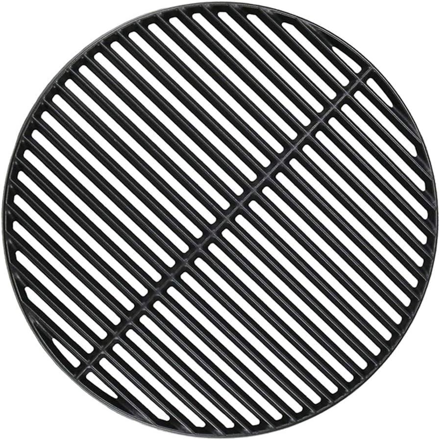 18 3/16" Cooking Grate for Big Green Egg Large CIF999A Matte Cast Iron Grid Grates Replacement Parts for Big Green Egg Grate, Kamado Joe Classic, Vision Grill VGKSS-CC2, B-11N1A1-Y2A