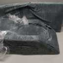 KingPavonini 4-Height Adjustable Leg Elevation Pillows for After Surgery with Ergonomic Curve, Memory Foam Wedge Pillow for Legs Swelling and Pain Relief, Knee Replacement Recovery Aids (Single Leg) (Grey)