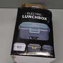 Electric Lunch Box for Adults, 1.8L Portable Heated Lunch Box with Bag for Office, Food Warmer LunchBox with Fork and Spoon for Home Car Truck (Black)