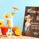 Mom-osa Bar Cowboy Shower Sign,Wooden Game Sign With Stand,Baby Shower Decoration,Baby Shower Welcome Sign,Bar Decoration,Party Favors Supplies,Gender Reveal Decoration Ideas-32