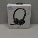 Logitech H390 Wired Headset for PC/Laptop, Stereo Headphones with Noise Cancelling Microphone, USB-A, in-Line Controls, Works with Chromebook - Black