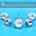 30PCS 30mm/1.18" Crystal Upholstery Tacks, Clear Crystal Head Upholstery Nails, Imitate Diamond Buttons for Tufting DIY Crafts Sofa Bed Headboard Wall Decoration