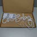 Neonawall Oh Baby Sign for Backdrop, 20 x 10 inch Led Sign for Birthday Party Accessories, Oh Baby Light Up Sign, Light up Room Wall Decorations(warm white)